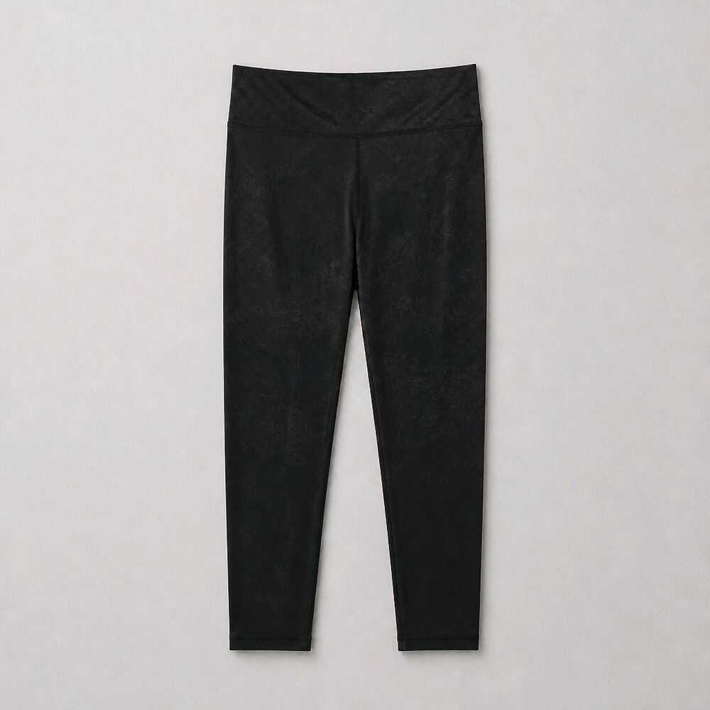 Joy Lab Black Leggings with Subtle Snakeskin Pattern and Logo Detail